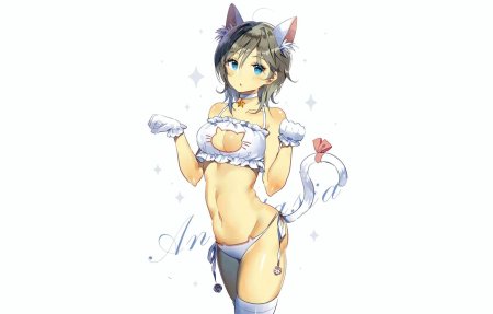 Аниме девушка в стрингах