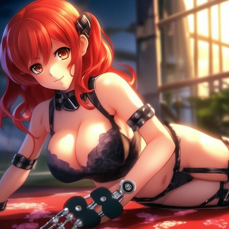 Аниме девушка с большими