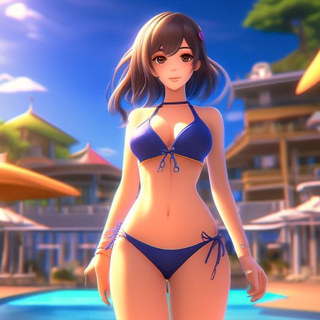 Аниме девушки красивые в купальниках