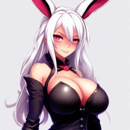 Девушка кролик