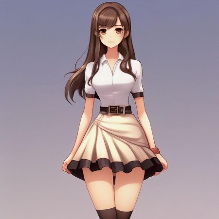 Красивая аниме девушка