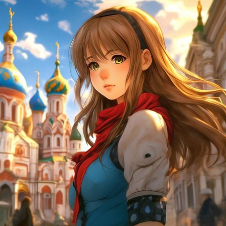 Аниме русская девушка