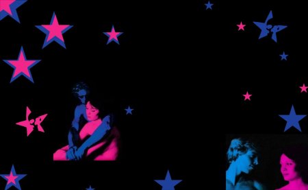 Сине розовый фон