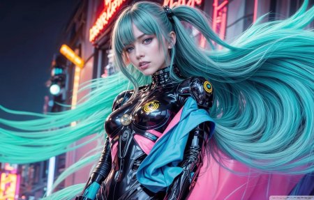 Cyberpunk girl Wallpaper 4k