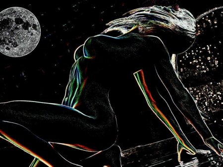 Картинки на рабочий стол силуэт девушки