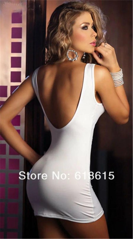 Облегающее прозрачное платье