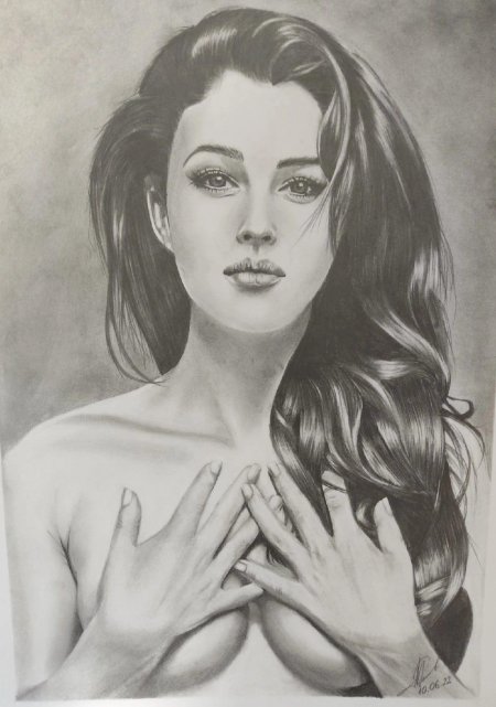 Портрет на а3 карандашом