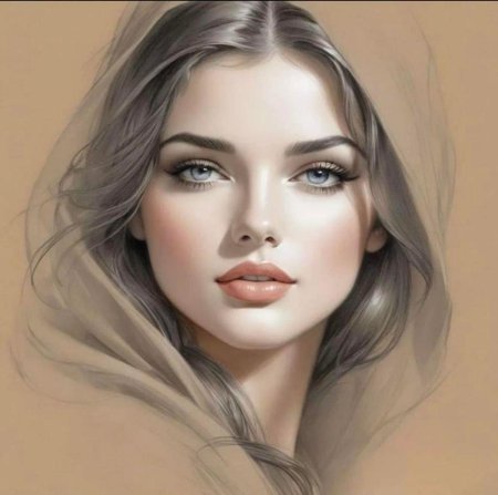 Красивые рисованные девушки