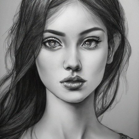 Рисунки карандашом портреты девушек