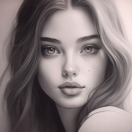 Рисунок карандашом лицо девушки