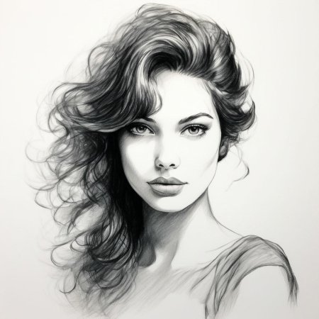 Рисунки лица девушек