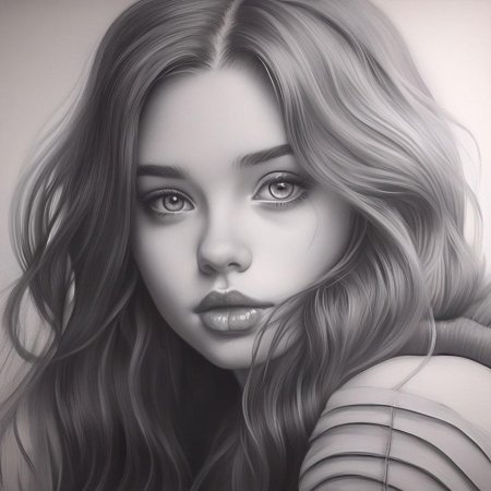 Портреты девушек карандашом