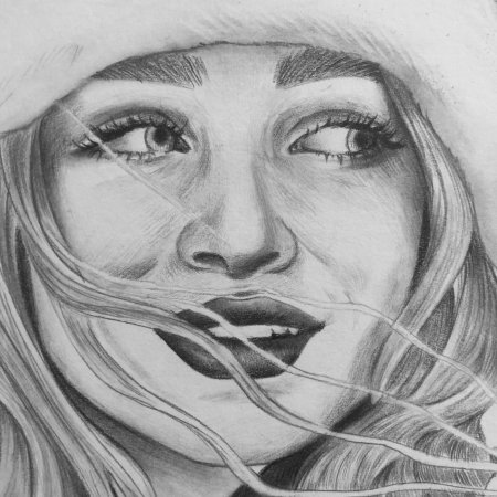 Девушка рисунок карандашом