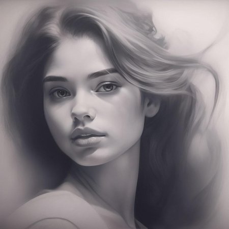 Красивая девушка рисунок