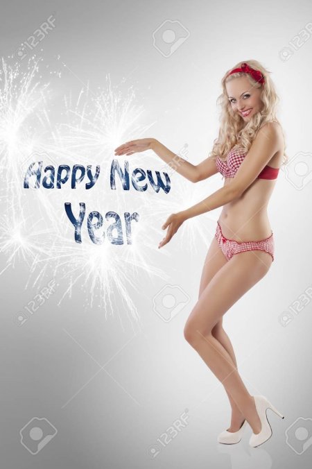 Happy New year и девушки