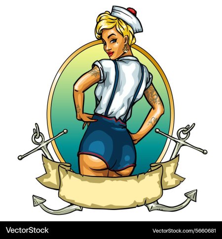 Морячка рисунок