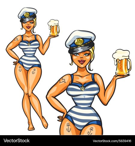 Морячка с пивом