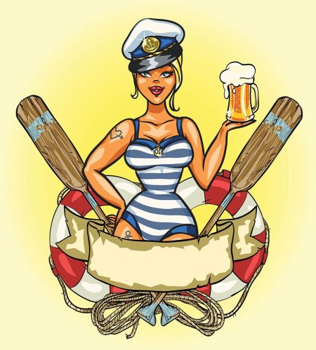 Моряк с пивом