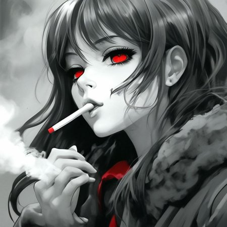 Аниме с сигаретой