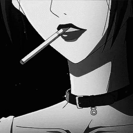 Аниме тян с сигаретой