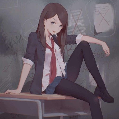 Аниме девушка школьница