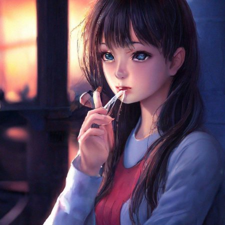 Девочка с сигаретой