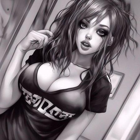 Арты нейросети девушки хентай