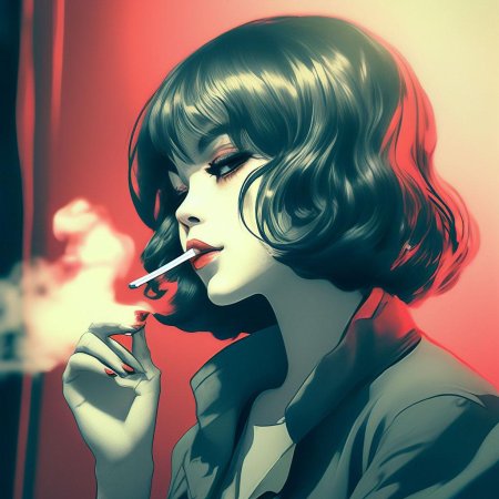 Женщина с сигаретой