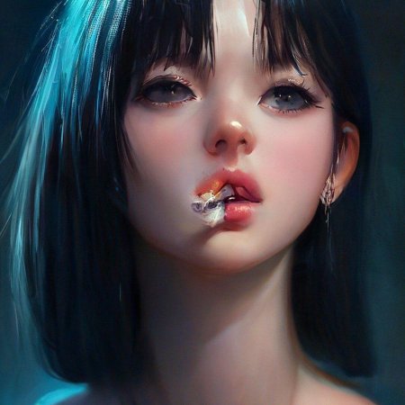 Красивая девушка аниме