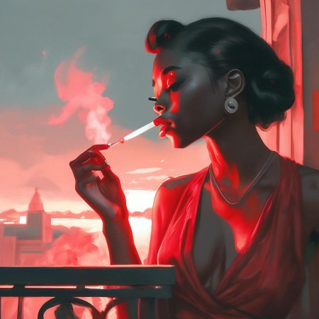 Женщина с сигарой