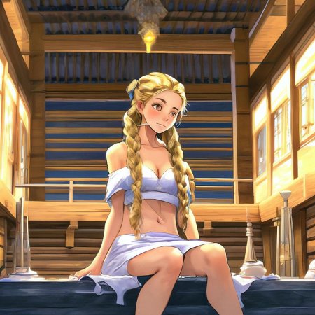 Баня девушка