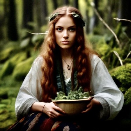 Эстетика лесной ведьмы травницы