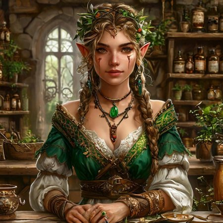 Красивая эльфийка