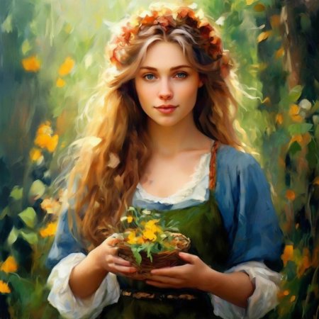 Девушка славянка