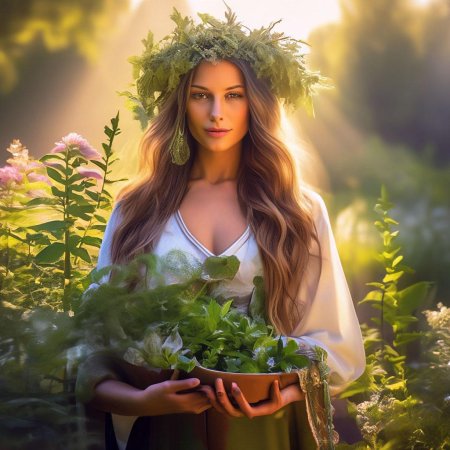 Полевых цветов веночек в утренней росе