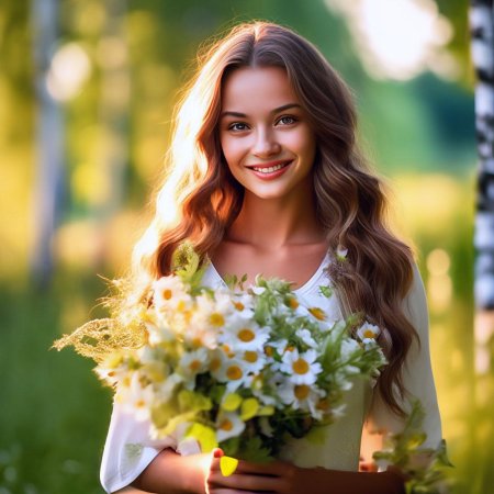 Юная красавица