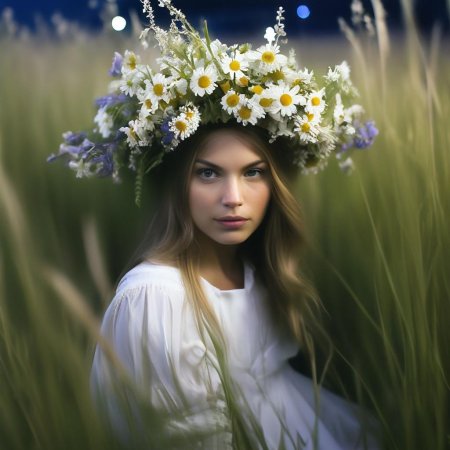 Венки из полевых цветов