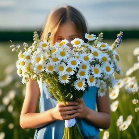 Букет ромашек