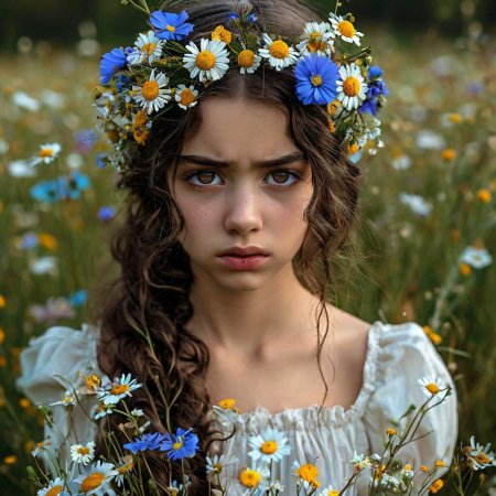 Девушка с венком