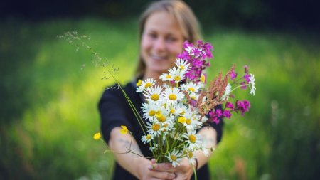 Букет в руках