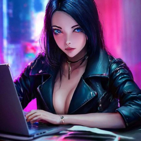 Киберпанк девушка