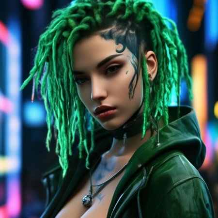 Киберпанк девушка