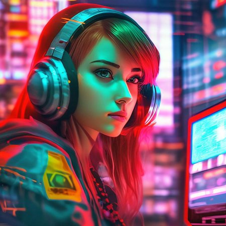 Девушка джеки киберпанк