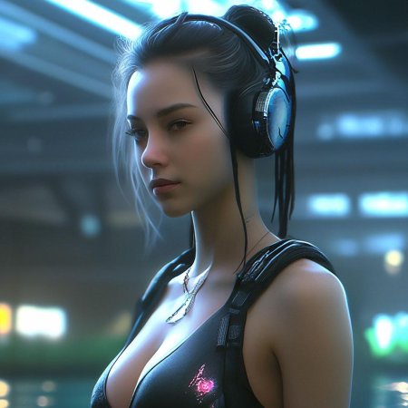 Девушка из киберпанка