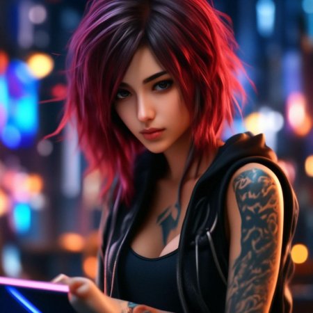 Девушка с татуировками