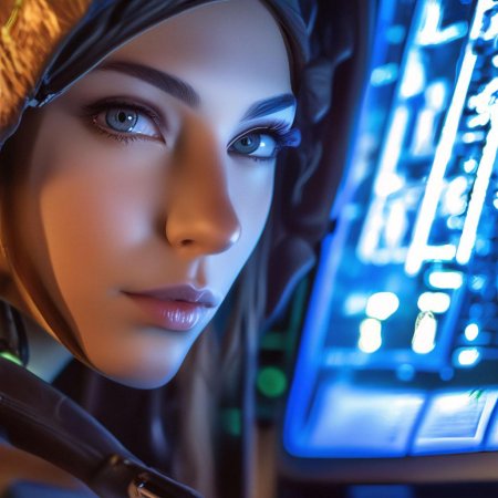 Киберпанк девушка