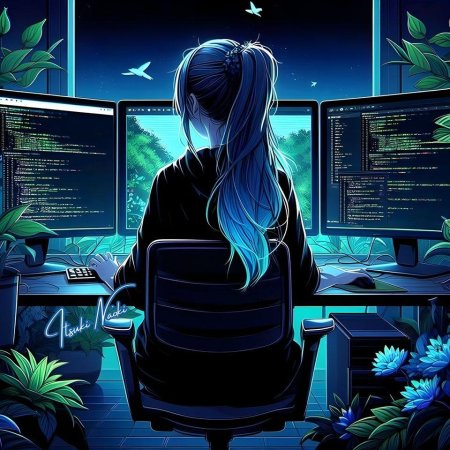 Девушка программист