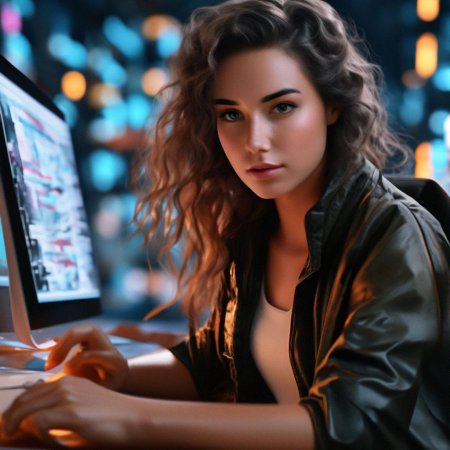 Девушка программист