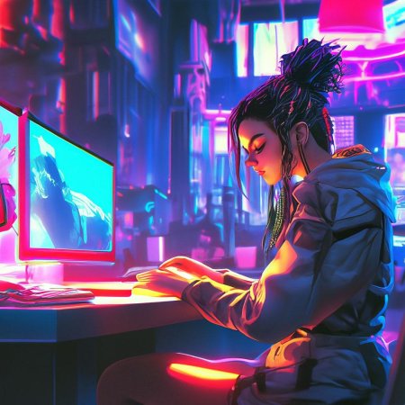 В стиле киберпанк