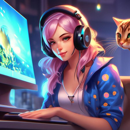 Девочка геймер
